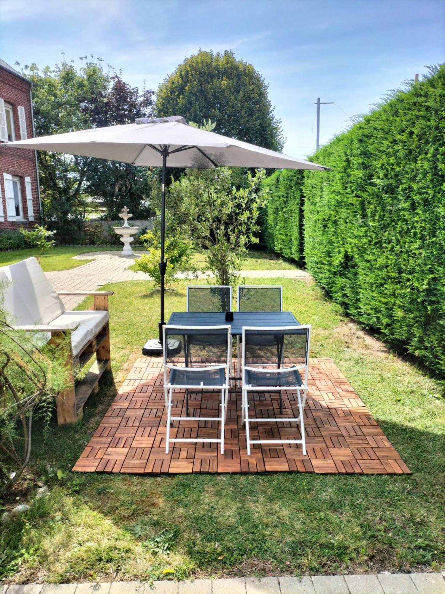 Studio Privatif Avec Jardin 4 Personnes Berck Kültér fotó